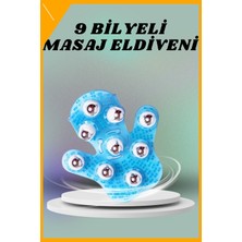 Esplendor 9 Bilyeli El Şeklinde Omuz Bacak Masaj Aleti Masaj Eldiveni Giyilebilir Plastik Vücut Sıkılaştırıcı