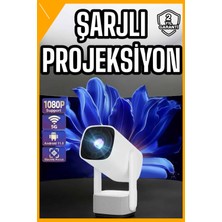 Esplendor Şarjlı Projeksiyon Oyun Sinema Projektörü 4K Hd Görüntü Kaliteli