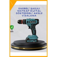 Esplendor Çift Bataryalı Şarjlı Matkap Dijital Ekranlı Set