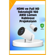 Esplendor 4K Uyumlu 130 Inç Full Hd Projeksiyon Cihazı ve Kablosuz Aktarım Özelliği