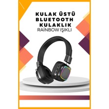 Esplendor Kablosuz Rgb Işıklı Katlanabilir Bluetooth Kulak Üstü Kulaklık