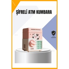 Esplendor Pembe Elektronik Şifreli Otomatik Para Çeken Atm Kumbarası