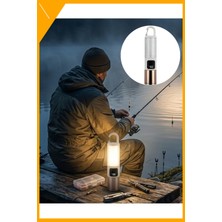 Esplendor Çok Amaçlı Kamp Feneri USB Şarjlı Çift Işık Kaynaklı Güç Ekranlı LED Aydınlatma