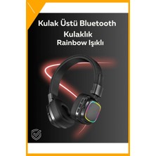 Esplendor Rgb Işıklı Katlanabilir Bluetooth 5.3 Kulak Üstü Kulaklık