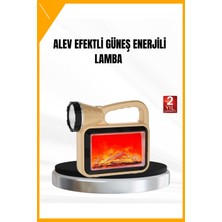 Esplendor Solar Alev Işığı Cob Teknolojili Taşınabilir El Feneri ve Kamp Lambası