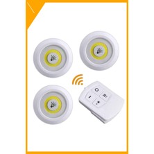Esplendor LED Lamba 3'lü Uzaktan Kumandalı Yapışkanlı
