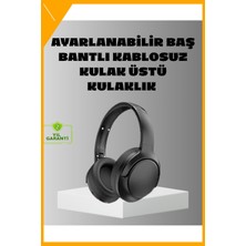 Esplendor Siyah Kablosuz Bluetooth Kulaklık 300 Mah Hızlı Şarj Katlanabilir Pedli