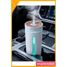 Esplendor Araç Içi Hava Nemlendirici 5 Esans Hediyeli LED Işıklı USB Buhar Makinesi