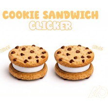 Mays 3D Studio Cookie Sandwich Clicker Stres Oyuncağı 3D Baskı El Oyuncağı