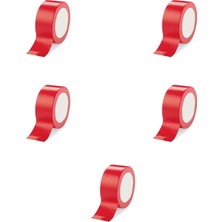 Omeyva Takviyeli Tamir Bandı - Izolasyon Onarım Çadır Bandı - Kırmızı - 48 mm x 10 Yrd - 5 Rulo