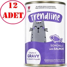 Trendline Somonlu Kedi Konservesi 400 gr 12 Ad
