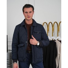 Modefendicom Slim Fit Baklava Desen Torba Cep Dolum Elyaf Mont