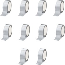 Omeyva Takviyeli Tamir Bandı - Izolasyon Onarım Çadır Bandı - Gri - 48 mm x 10 Yrd - 10 Rulo
