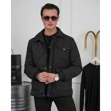 Modefendicom Slim Fit Baklava Desen Torba Cep Dolum Elyaf Mont