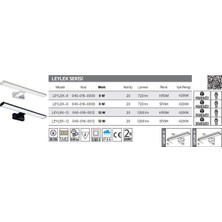 Teknikerelektrik Horoz Leylek-12 12W Ayna Resim Armatürü  Krom Kasa 4200K Işık Rengi