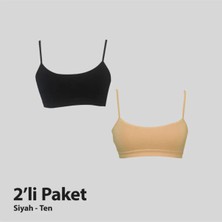 Kadın Ip Askılı • Pamuklu •yarım Atlet  2'li