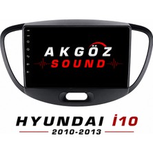 GÖZA-X Hyundaı I10 2010-2013 Multimedya Çerçevesi 9 Inç Soketleri Içinde