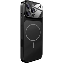 Powerfox Iphone 15 Pro Uyumlu Siyah 17 Pro Görünümlü Ag Cam Kamera Lensli Magsafe Destekli Telefon Kılıfı
