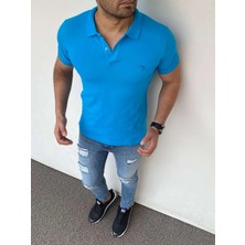 Modefendicom Slim Fit Polo Yaka Pamuklu Tshırt