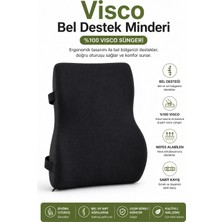 EpiRelax Bel Fıtığına Destek Ortopedik Visco Bel Yastığı – Araba & Ofis İçin Sırt Minderi