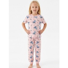 Dereff Stitch Desen Pijama Takımı