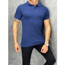 Modefendicom Slim Fit Polo Yaka Pamuklu Tshırt