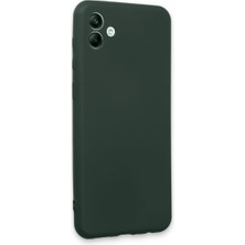 Eco Port Samsung Galaxy A04E Kılıf First Silikon - Koyu Yeşil
