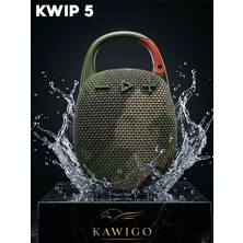 Kwıp 5 Taşınabilir Suya Dayanıklı Mor Bluetooth Hoparlör Kablosuz Hoparlör