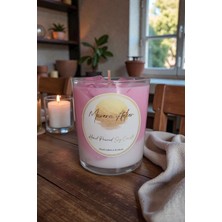 Edk Clean Edkclean Çilekli Ice Latte Tasarım Mum | %100 Doğal Soya Wax | Çilek Kokulu Bardak Mum