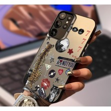Powerfox Samsung Galaxy S25 Fe Uyumlu Kir Tutmayan Disko Topu Desenli Lüx Telefon Kılıfı MK01A
