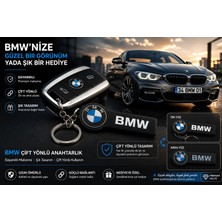 YSN Sounds Bmw Anahtarlık , Bmw Logolu Çift Yönlü Araç Anahtarlık - Hediyelik Bmw Araba Anahtarlığı