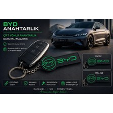 YSN Sounds Byd Anahtarlık , Byd Logolu Çift Yönlü Araç Anahtarlık - Hediyelik Byd Araba Anahtarlığı