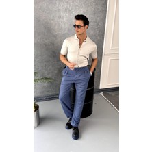 Modefendicom Slim Fit Polo Yaka Triko Pamuk Kısa Kollu Gömlek