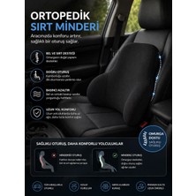 EpiRelax Ortopedik Visco Sırt Yastığı – Bel Destek Minderi, Araba & Ofis İçin, Bel Ağrısı Destekleyici