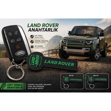YSN Sounds Land Rover Anahtarlık , Land Rover Logolu Çift Yönlü Araç Anahtarlık - Hediyelik Land Rover Araba Anahtarlığı
