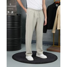 Modefendicom Örgülü Model Baggy Kesim Jogger Ipli Pantolon