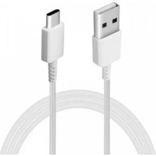 Samsung GH39-02091A Usb-A To Type-C Şarj ve Data Kablosu 1 Metre Orijinal Uyumlu Hızlı Şarj Destekli Beyaz Kablo