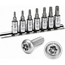 ALWAYSSPEED H Retta 1/4 Lokmalı Delikli  5 Köşe Torx Takımı 7 Parça