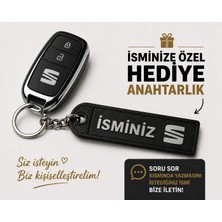 YSN Sounds Isimli Seat Anahtarlık , Kişiye Özel - Hediyelik Isimli Seat Araç Logolu Anahtarlık - Isimli Araba Anahtarlığı