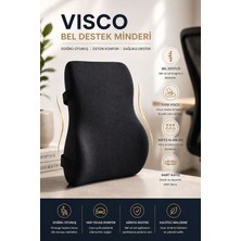 EpiRelax Visco Ortopedik Bel Destek Minderi – Araba ve Ofis İçin Sırt Yastığı, Duruş Düzeltici