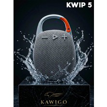 Kwıp 5 Taşınabilir Suya Dayanıklı Mor Bluetooth Hoparlör Kablosuz Hoparlör