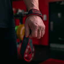 Sbd Figure 8 Lifting Straps Kelvar Ağırlık Kaldırma Kayışı Powerlifting Crossfit Fitness Halter Için 2’li Paket