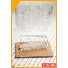 Esplendor Uzun Boy Akrilik Içecek Bardağı 750ML Şeffaf 6 Parça Kırılmaz