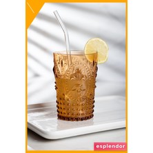 Esplendor Akrilik Su Meşrubat Kahve Bardağı 400ML Bal Renk Kırılmaz