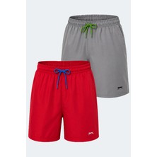 Slazenger Reno 2 Li Set Erkek Cepli Deniz Şortu  Şort