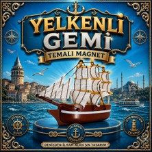 Yelkenli Gemi Temalı Magnet