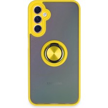 Eco Samsung Galaxy A24 4g Kılıf Montreal Yüzüklü Silikon Kapak - Sarı