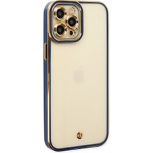 Eco Apple Iphone 12 Pro Kılıf Liva Lens Silikon - Mavi