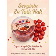 Dippo Love Series Kalpli Çikolata 100ADET*5G Bayramlık, Hediyelik, Ikramlık