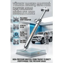 Senka 200 Psi Profesyonel Metal Kalem Tipi Lastik Basınç Ölçer - Kamyon ve Otobüs Uyumlu 723154